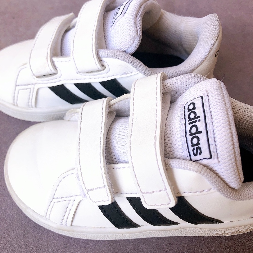Size 6 1/2k adidas toddler boys girls shoes grand court